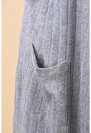 Cardigan Dama Noisy May Mily Pocket Knit Light Grey Melange